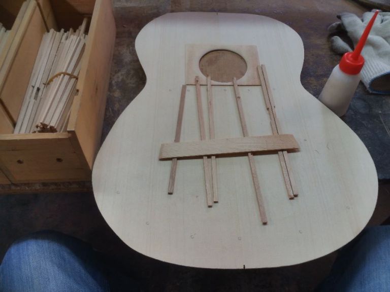 상판제작-상판지지대 접착